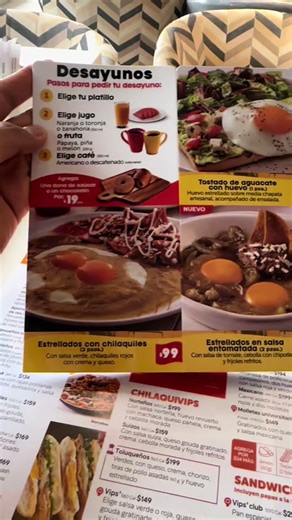 Desayunos Vips: Precios y Menú del Restaurante