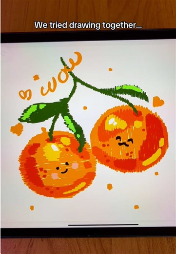 This is what happens when two people draw together… 🙂‍↕️ App: Drawly #drawly #artchallenge #digitalart #multiplayergames #ipadgames