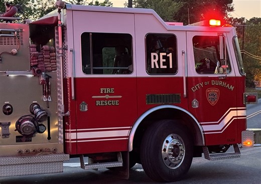 Durham Fire Department responds to multiple calls across city Wednesday night due to flooding