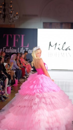 Natalie Grace on Instagram: "Felt like a princess at LA Fashion week walking for @milahoffmancouture #lafashionweek #milahoffmancouture #gorgeous #runwaymodel #runway #fashionmodel #princess"