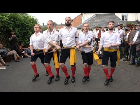 Black Swan Rapper "The number 2 dance" in the Rose & Lion during Bromyard Folk Festival