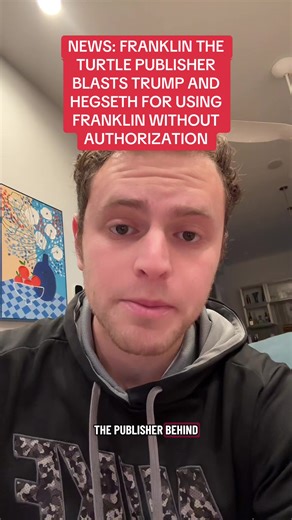 Franklin The Turtle Publisher Criticizes Trump and Hegseth