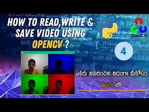 How to read write and save video using opencv?