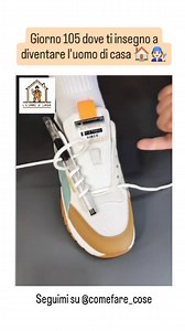 19K views · 7.2K reactions | Allacciare le scarpe in modo semplice e veloce 六‍ #comefare #faidatè #luomodicasa #artigianato #edilizia #themanofthehouse #manutenzione #casa #home #uomodicasa #diy #lavoricasalinghi #shoes #sneakers #tutorial | L'Uomo di Casa | Facebook