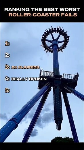 Ranking Roller coaster fails🎢