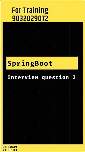Java Spring Boot Interview Question 2: What Are Spring Boot Starters? Springboot Tutorial In Telugu