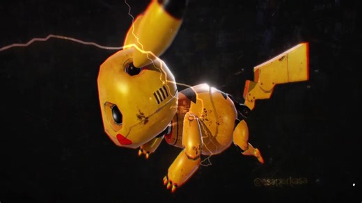 皮卡丘模型blender3D模型含材质动画