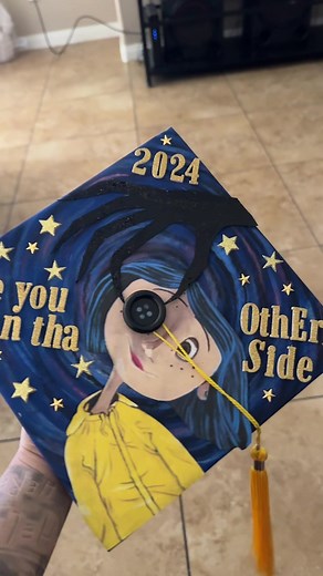 Creative Graduation Cap Ideas Inspired by Coraline | Graduation 2024