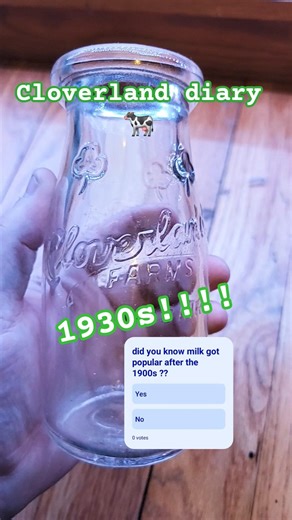 beautiful half pint cloverland diary milk bottle from maryland #shorts #history #md