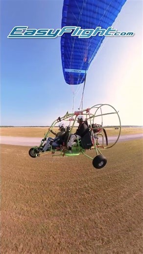 Flying with no hands! 🎸🎵🪂 #flying #poweredparachutes