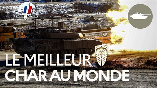 2025年法国陆军第五龙骑兵团展示第四代改装的勒克莱尔XLR主战坦克“国防部”频道制作宣传片