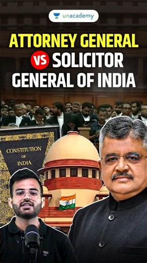 Difference b/w Attorney General & Solicitor General of India in 60 Seconds