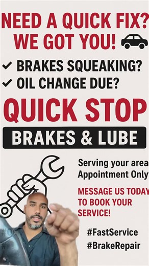quick stop brakes and lube #quickstopbrakesandlube
