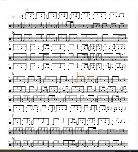 [Preview] Ten Guitars-Engelbert Humperdinck(134)-drum sheet music,drumtab,drumscore,드럼악보
