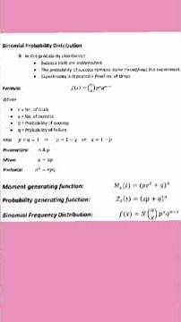 Binomial probability distribution formulas