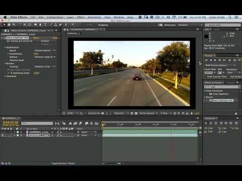 After Effects Tutorial: Stabilizing shaky video in Adobe After Effects CC
