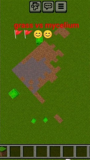 grass vs mycelium how to win this match grass block aur mycelium #Minecraft#viral#shot