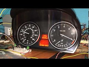 E90 cluster being driven by Can bus from an Arduino