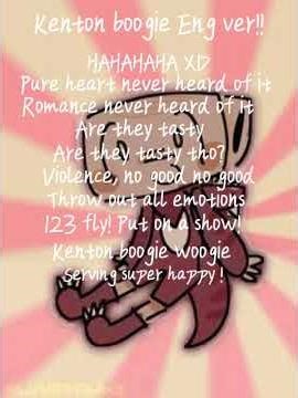 KONTON BOOGIE English version! (Tell me if any mistakes!)