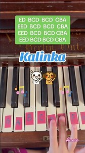 Kalinka Piano (Tutorial) 💜 Piano tutorial for beginners #kalinka #pianosong #piano #pianotutorial