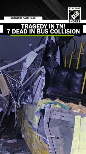 Major Tragedy in Tamil Nadu: 7 killed after two buses collide in Sivaganga