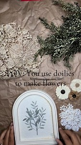 46K views · 452 reactions | A flower field of doilies and burlap! 癩 I love this easy craft so much!  Arched frame is from Dollar General, doilies can be thrifted, and burlap flowers are from Hobby Lobby!  Happy crafting! #crafts #crafting #crafter #diy #diyideas #homedecor #spring #flowers #springdecor | Lee Lexi Creations | Facebook