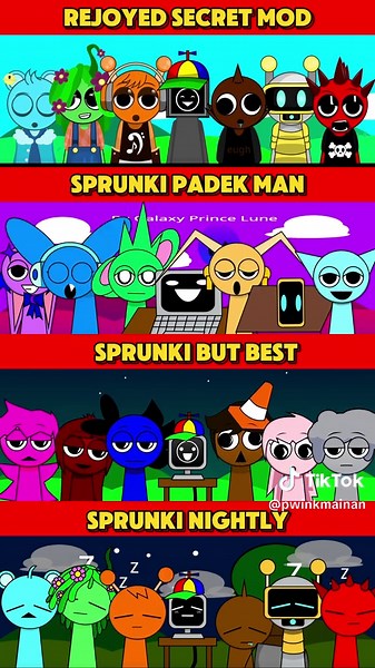Incredibox Sprunki Secret Mods Comparison