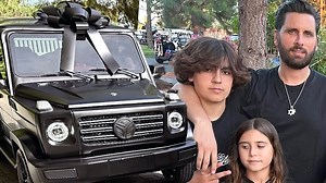 Scott Disick gifted his son a mini Mercedes G-Wagon, as both 15-year-old Mason and 10-year-old Reign celebrated birthdays on Saturday. | Entertainment Tonight