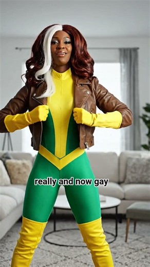 POV: Rogue from X-Men '97 just stepped out of the TV screen 🤯💛 #cosplay