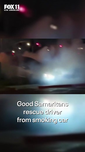 Carlos Cardenas started recording when he saw a car that was stuck on a power box in a parking lot. Once he realized the driver was having a medical emergency though, he jumped in to help. WATCH THE FULL VIDEO ⬇️ | FOX 11 Los Angeles