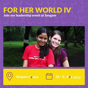 1.9K views · 17 reactions | Our Community Action Project in August 2022, For Her World IV, is now open for bookings. Join us to discover India, make an impact and become a leader. We can't to welcome you again at Sangam! Book your place now: https://www.wagggs.org/en/events/for-her-world-iv-2022/ | Sangam World Centre | Facebook