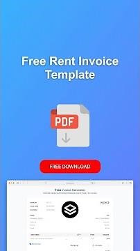 Rent Invoice Template #invoicegenerator #invoicetemplate