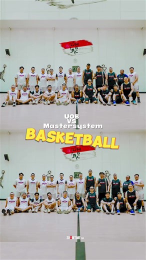 Pertandingan persahabatan Mastersystem vs UOB #mastersystem #basketball #vs