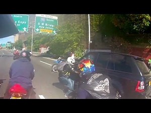 Motorcyclists fight with SUV driver caught on camera