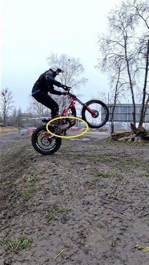 Rear Brake Practice: Bringing the Front Down & Controlling the Landing #trials #enduro #beta