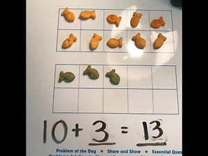 Decomposing and Composing Teen Numbers Kindergarten Ten and Ones