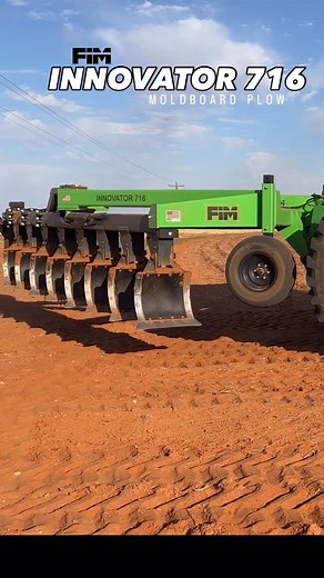 FIM INNOVATOR 716 MOLDBOARD PLOW!!! Take advantage of the power and durability of the TEXAS-made FIM Innovator 716 Plow! Built to perform and built to last, the Innovator plow features a solid steel frame, 11’ wide tires, a safety-trip system, and more! Now is the time to upgrade your operation and gain more efficiency with the FIM Innovator 716 Plow! Contact FIM at 432-758-0068 or email us at info@fimtx.com to find a dealer near you for a demo and to learn more. Visit www.fimtx.com/ag to see al