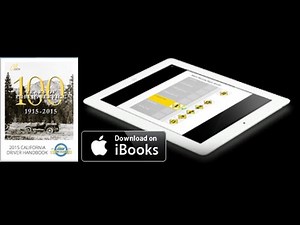 California DMV Driver License Handbook for iPad
