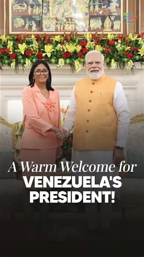PM Modi Welcomes Venezuela’s Acting President Delcy Rodríguez Strengthening India–Venezuela Ties