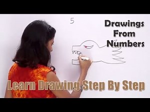 Drawing From Number 5 | How to Draw with Numbers | Fun with Numbers | Learn Drawing for Kids