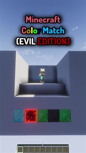 Narc got caught cheating in color match #minecraft #minecraftmemes #colormatch #funny #fypシ