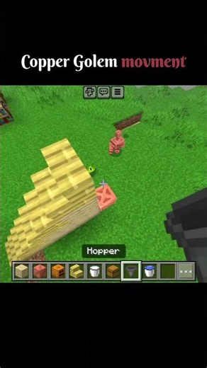 Minecraft Copper Golem movmentI #minecraft #shortsfeed #trending
