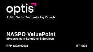 Optis Consulting RFP #202102021 Response - NASPO ValuePoint eProcurement Solutions & Services