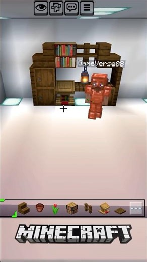 Easy Indoor Decoration Design in Minecraft #minecraft #minecraftbuilds #gaming