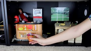 Custom Barbie House with Homemade Toys