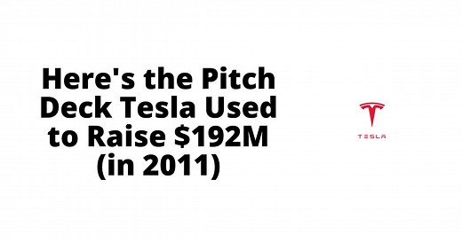 The Pitch Deck Tesla Used to Raise $192M