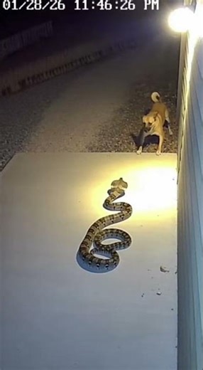 Snake Attacks Dog at Night! | One Wrong Move Could Be Fatal 🐍🐶