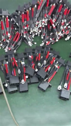 QS7S-M to QS7S-F harness. #connector #wireharness #highcurrent #QS7 #EVConnector #cableassembly