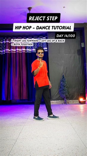 HIP HOP DANCE TUTORIAL - REJECT STEP | RAJU MJ | DAY 14/100 #Dancemoves #Shorts