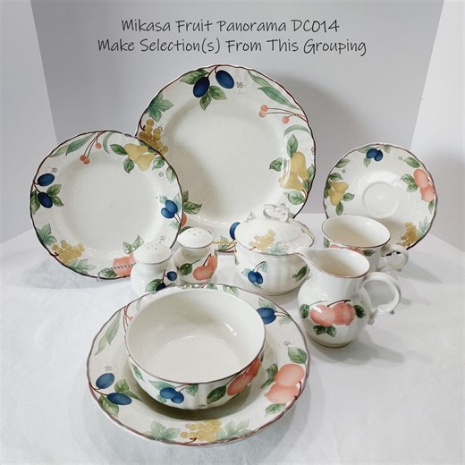 Mikasa Country Classics Fruit Panorama Dinnerware DC014 - Etsy